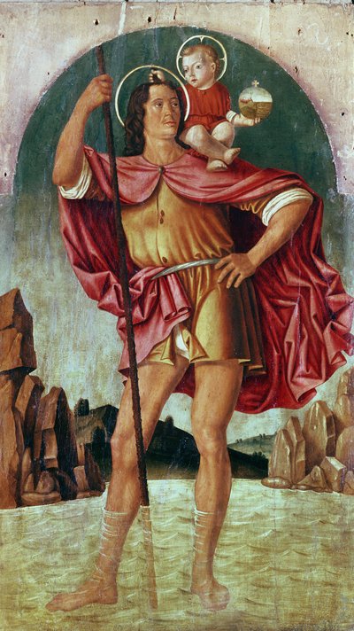 St. Christopher by Filippo Mazzola or Mazzola dell